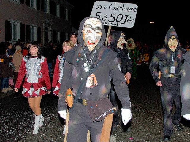 Am Jubilums-Nachtumzug der Bugginger ...8220;  nahmen    1200 Hstrger teil.   | Foto: Sigrid Umiger