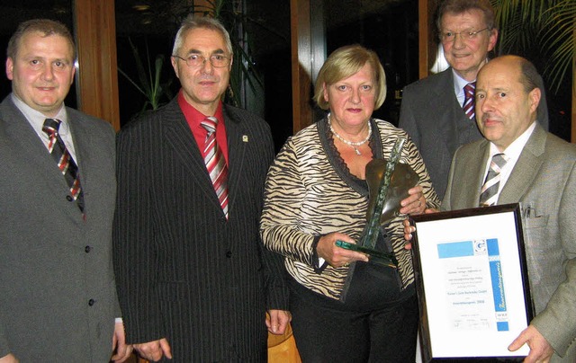 Mit dem Innovationspreis 2008 wurden b... Meyer und Willi Schler (von links).   | Foto: Freyer