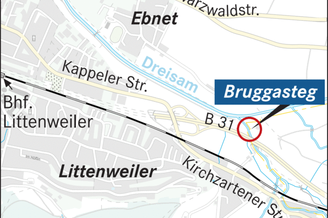 Der morsche Bruggasteg wird ersetzt