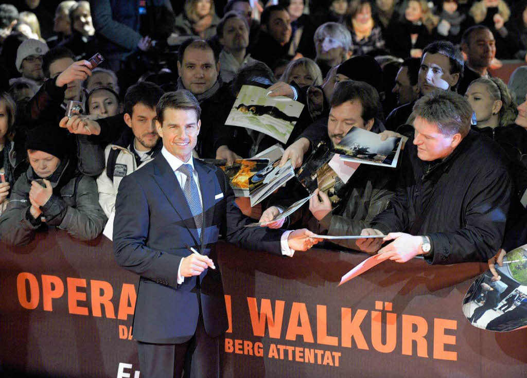 Tom Cruise auf Tuchfhlung mit den Fans.
