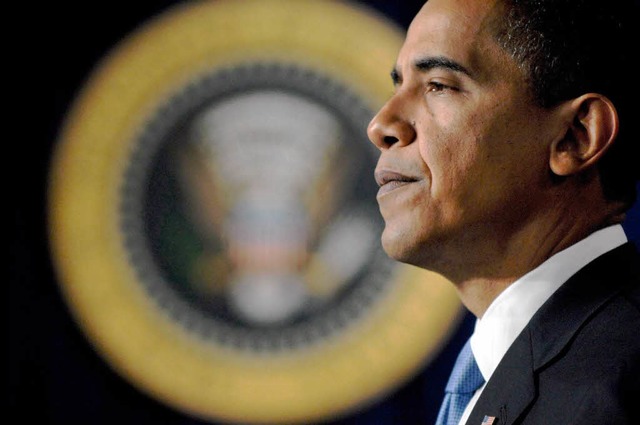 Klappt&#8217;s diesmal? Obama bei der zweiten Vereidigung.  | Foto: dpa