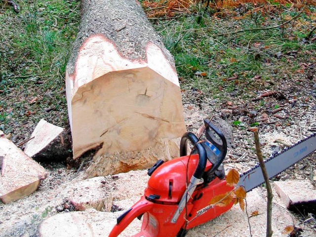 Holz ist derzeit nicht sehr gefragt.  | Foto: peter stellmach