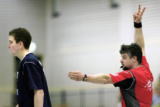 Handball-Schiedsrichter: Oft  Opfer be...anchmal aber auch  kleine Snderlein.   | Foto: Seeger