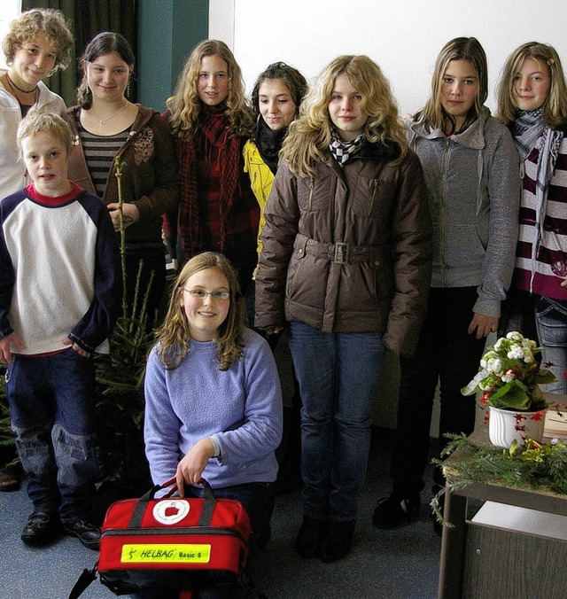 Mitglieder des Schulsanittsteams der Jengerschule.   | Foto: Bilke