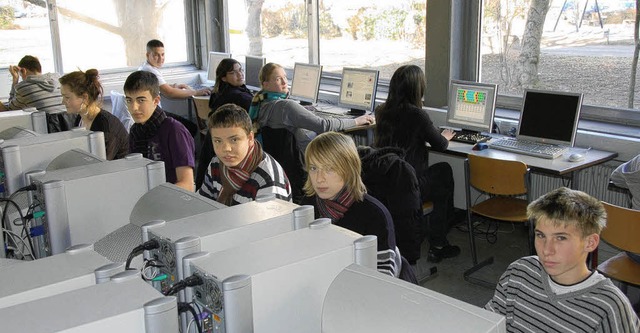 An der Markgrafenschule haben die Juge...n die geplante Hauptschulreform nicht.  | Foto: Frey