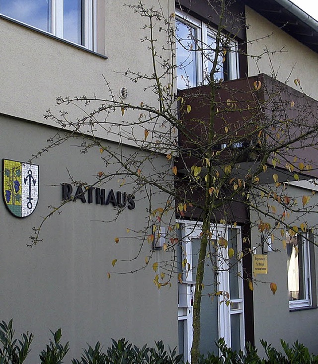 Das Rathaus Rheinweiler   | Foto: jut