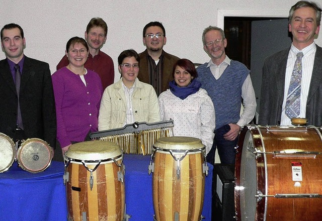 Sie geben  den Takt an: Hubert Mller ...Melissa Ingersoll und Michael Schatz.   | Foto: Herbst