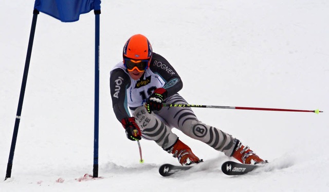 Rasant zu zwei Titeln: Veronika Fus vo...meisterschaft Riesenslalom und Slalom.  | Foto: Gerhard Herzog