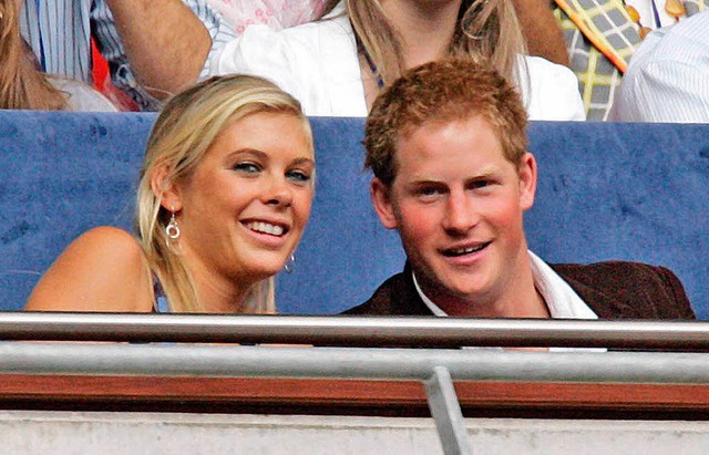 Da war noch alles gut: Harry und Chels...nem gedenkkonzert fr Lady Diana 2007.  | Foto: dpa