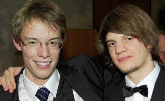 Johannes Lang (links) und Julian Fahrner   | Foto: LAUBER