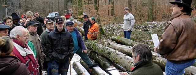 Holzversteigerung Feuerbach  | Foto: Jutta Schtz