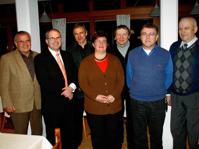 Vorstand (von links):Konrad Blatter, P...astian, Werner Rheiner und Stefan Alex  | Foto: Wilfried Dieckmann