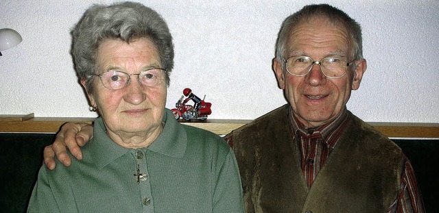 Seit 50 Jahren ein Ehepaar: Maria und Fritz Maier  | Foto: Anna Langer