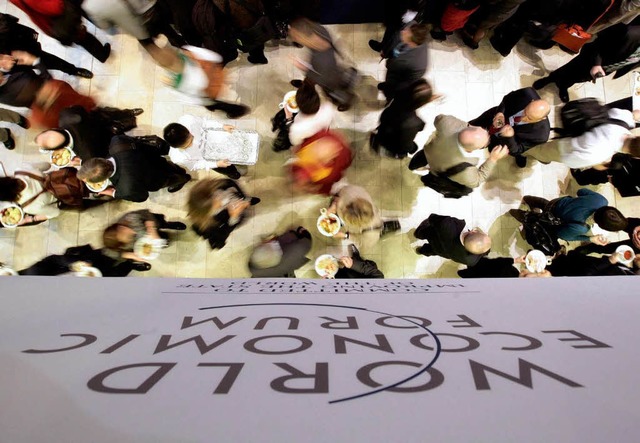 Treffen der globalen Elite: das Weltwirtschaftsforum in Davos.   | Foto: DPA