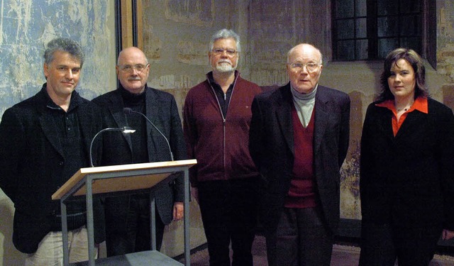 Auf Einladung des Vorsitzenden des Fr...en. Nicht auf dem Bild: Lina Seitzel.   | Foto: Jochen Heilmann