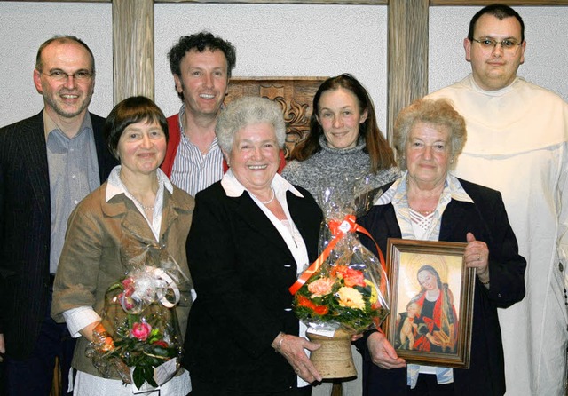 Langjhrige und verdiente Mitglieder w...eth Maier (60 Jahre) und Pater David.   | Foto: Lothar Kpfer