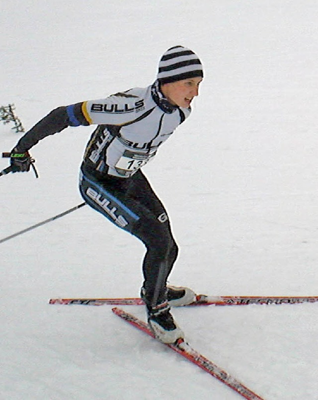 Die Form stimmt: Bei einem Wintertriat...imon Stiebjahn auf den dritten Platz.   | Foto: Ketterer