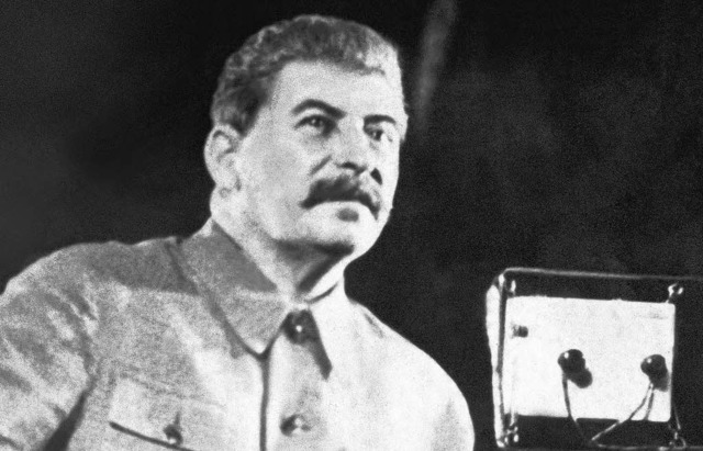 Moskau, 1937: Josef Stalin hlt eine Rede.   | Foto: afp