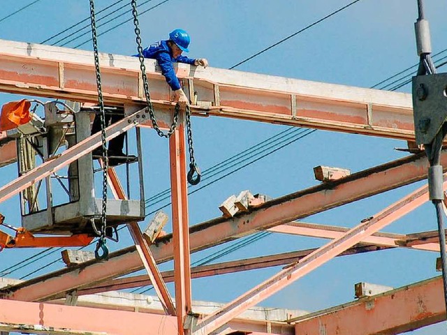 Die meisten Arbeitspltze bei Stahlbau Mller sollen gerettet werden.  | Foto: Helmut Seller