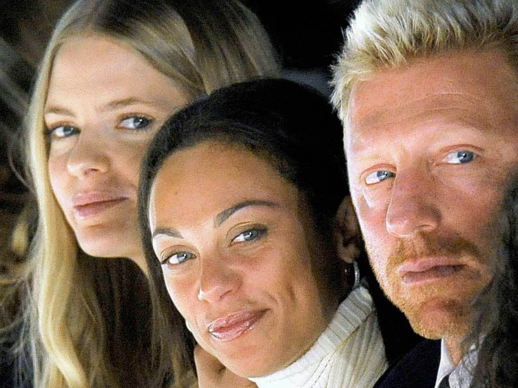 Boris Becker, seine Freundin Lilly Kerssenberg und Topmodel Julia Stegner (von rechts) bei Lala.