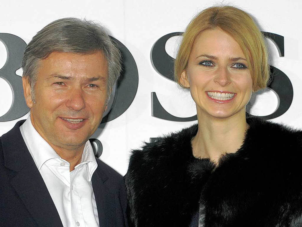 Model Eva Padberg und Berlins Brgermeister Klaus Wowereit