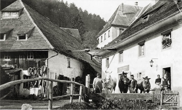 So sah die Herren-Mhle samt Nebengeb...Repro>Hermann Oehler</BZ-FotoNurRepro>  | Foto: Hermann Oehler