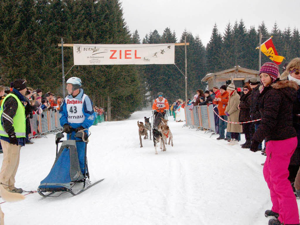 Internationales Schlittenhunderennen 2009 in Bernau.