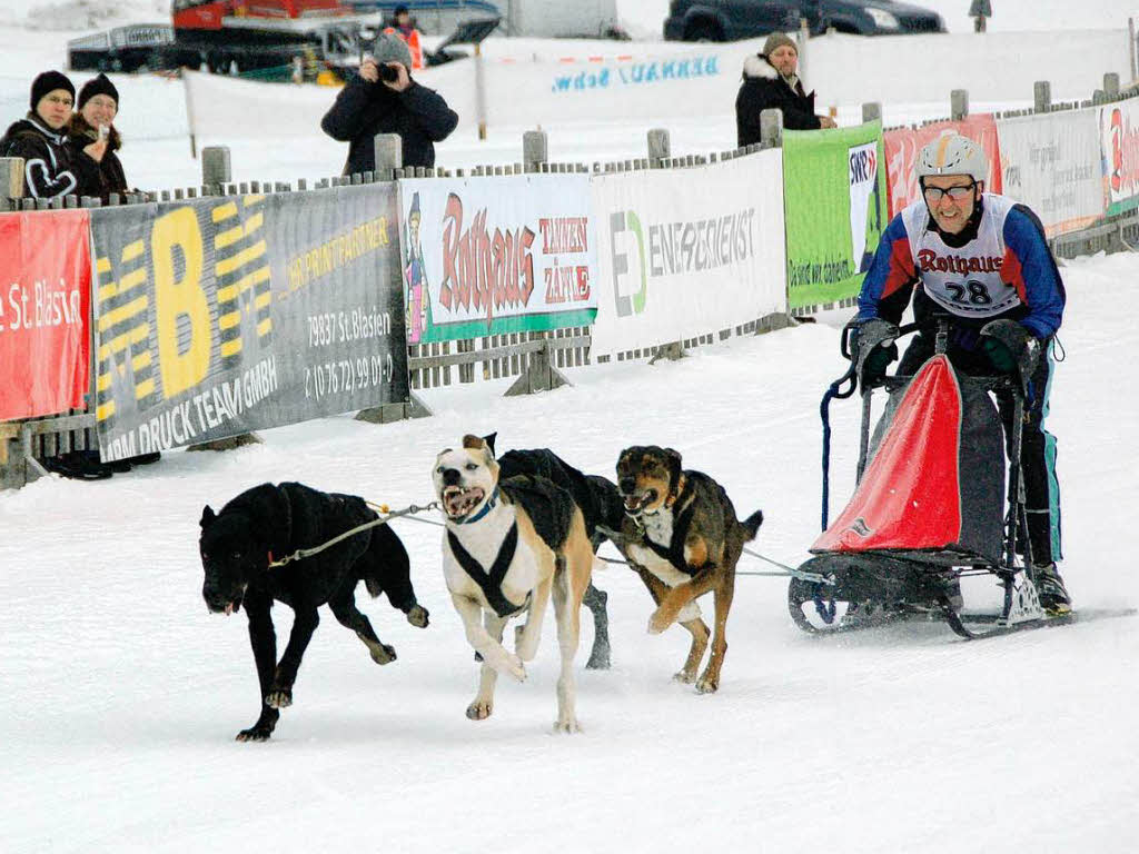 Internationales Schlittenhunderennen 2009 in Bernau.