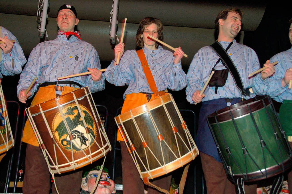 Impressionen vom zweiten "Guggetreffe" der Maronizunft und der Storchestghler in Wehr.