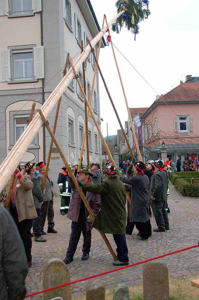 Impressionen vom Narrenbaumstellen der Klosterhfer Wlder in Wehr.