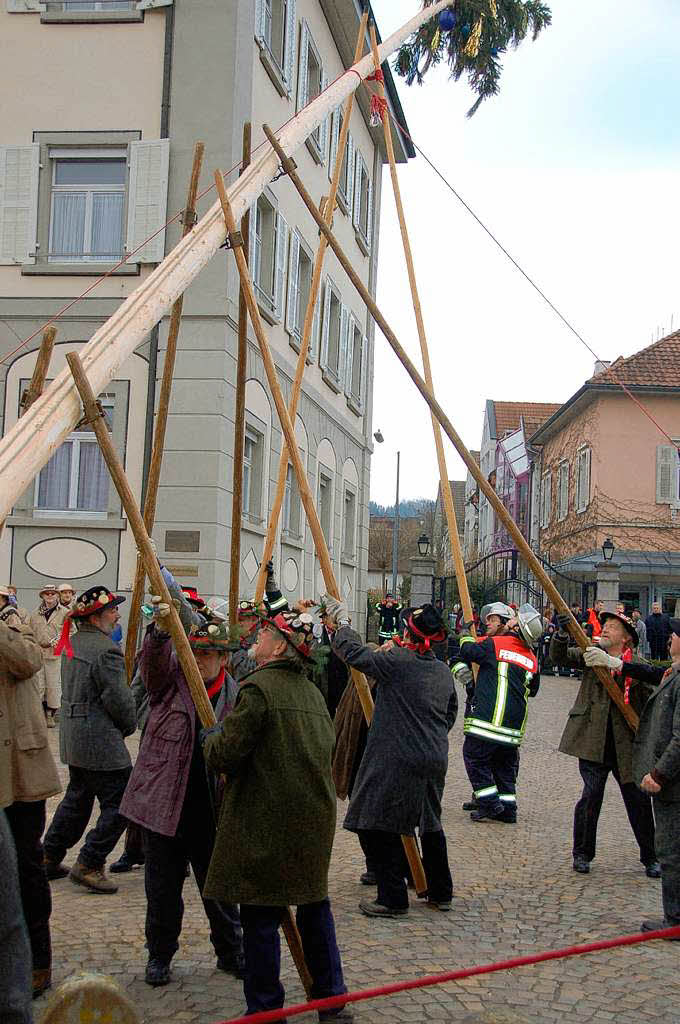 Impressionen vom Narrenbaumstellen der Klosterhfer Wlder in Wehr.