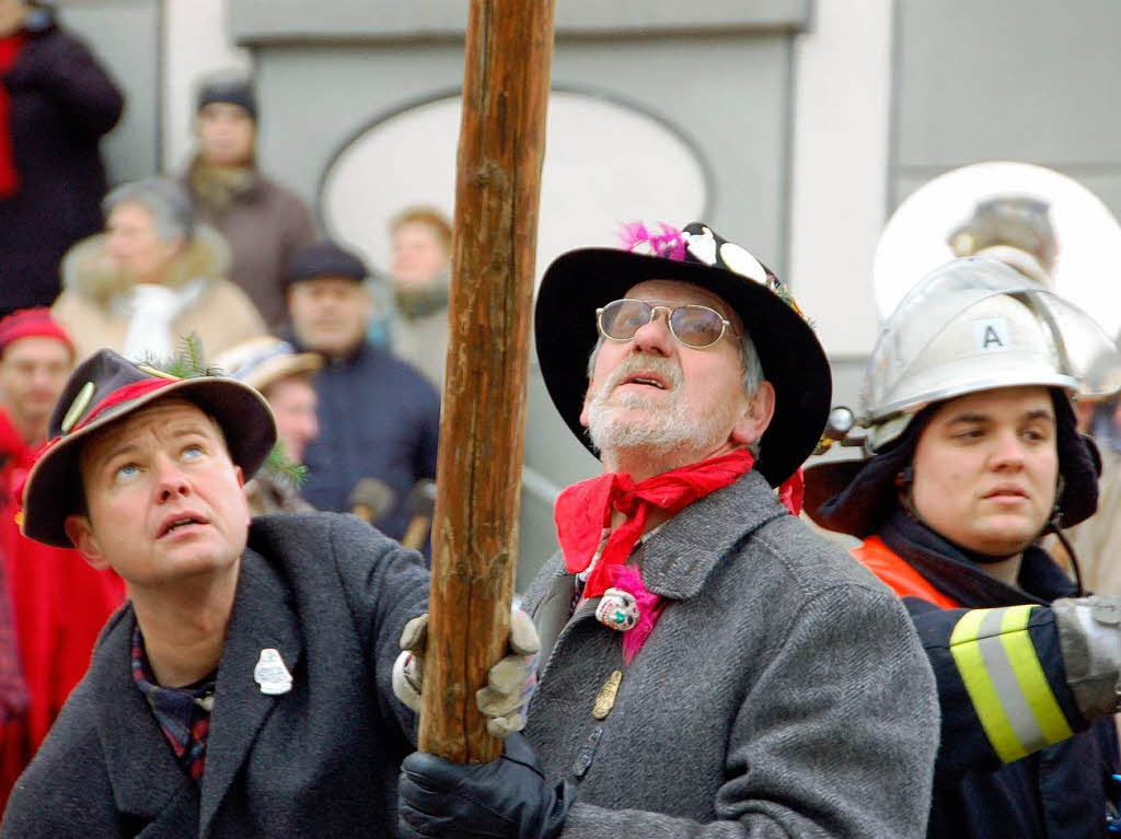 Impressionen vom Narrenbaumstellen der Klosterhfer Wlder in Wehr.