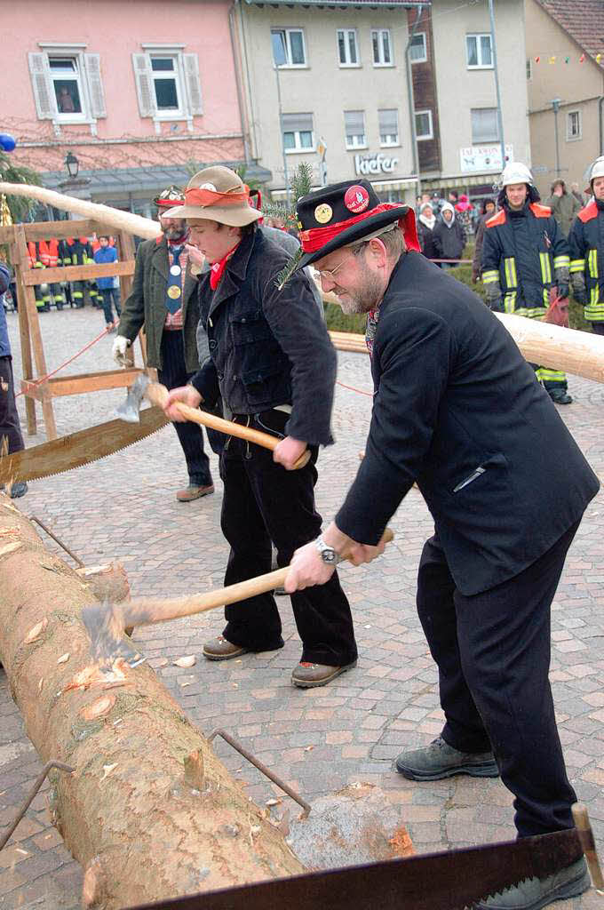 Impressionen vom Narrenbaumstellen der Klosterhfer Wlder in Wehr.