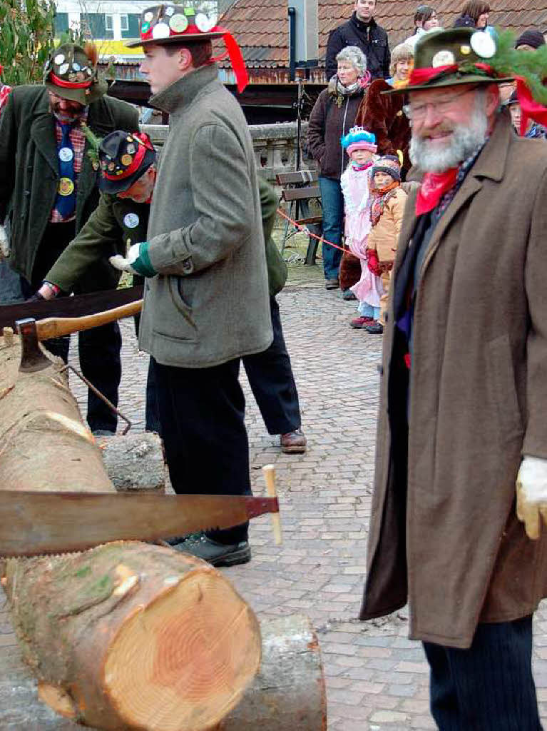 Impressionen vom Narrenbaumstellen der Klosterhfer Wlder in Wehr.