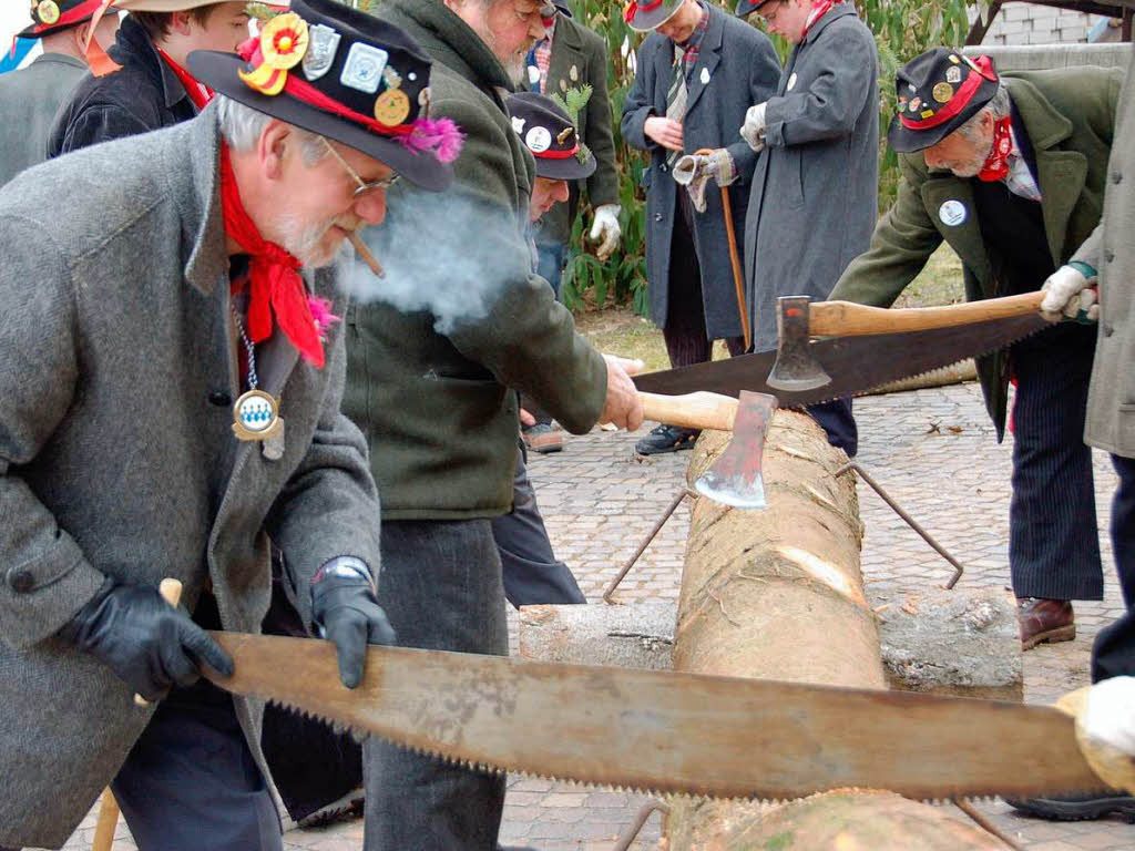 Impressionen vom Narrenbaumstellen der Klosterhfer Wlder in Wehr.