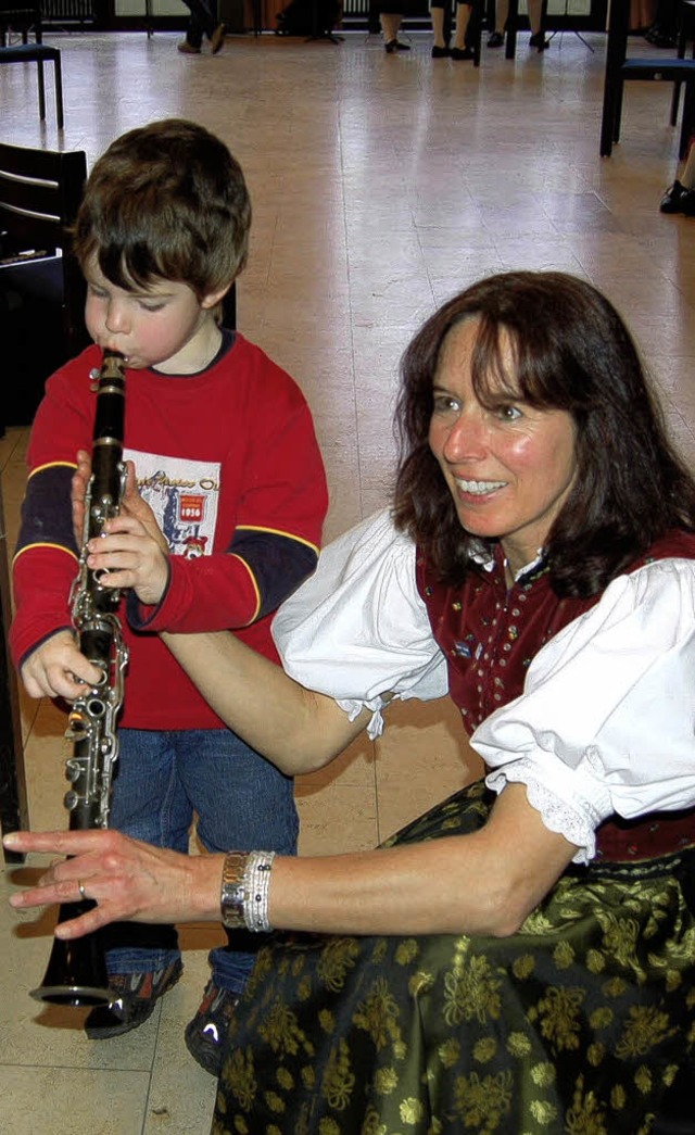 Frh bt sich was ein Musiker  werden ... bei der Trachtenkapelle Todtnauberg.   | Foto: Jger