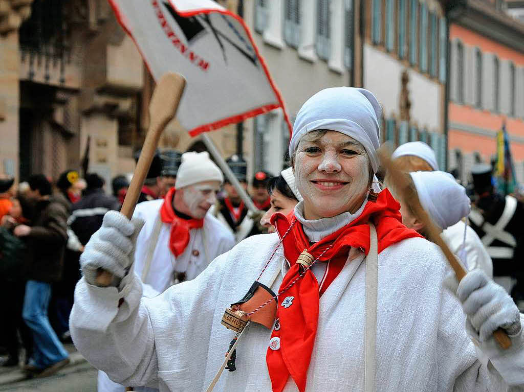 75 Jahre Breisgauer Narrenzunft: Jubilumszug durch die Freiburger Innenstadt.