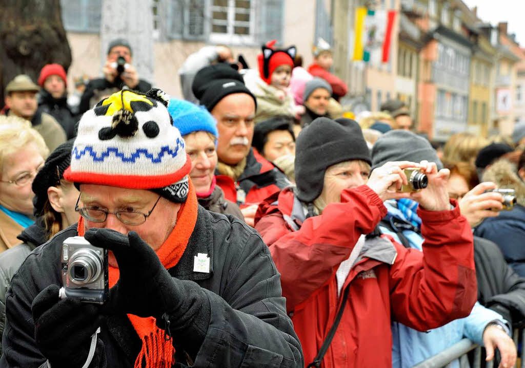 75 Jahre Breisgauer Narrenzunft: Jubilumszug durch die Freiburger Innenstadt.
