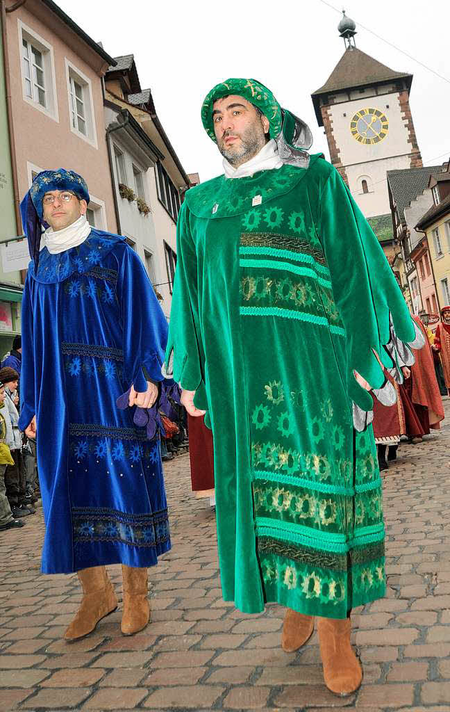 75 Jahre Breisgauer Narrenzunft: Jubilumszug durch die Freiburger Innenstadt.