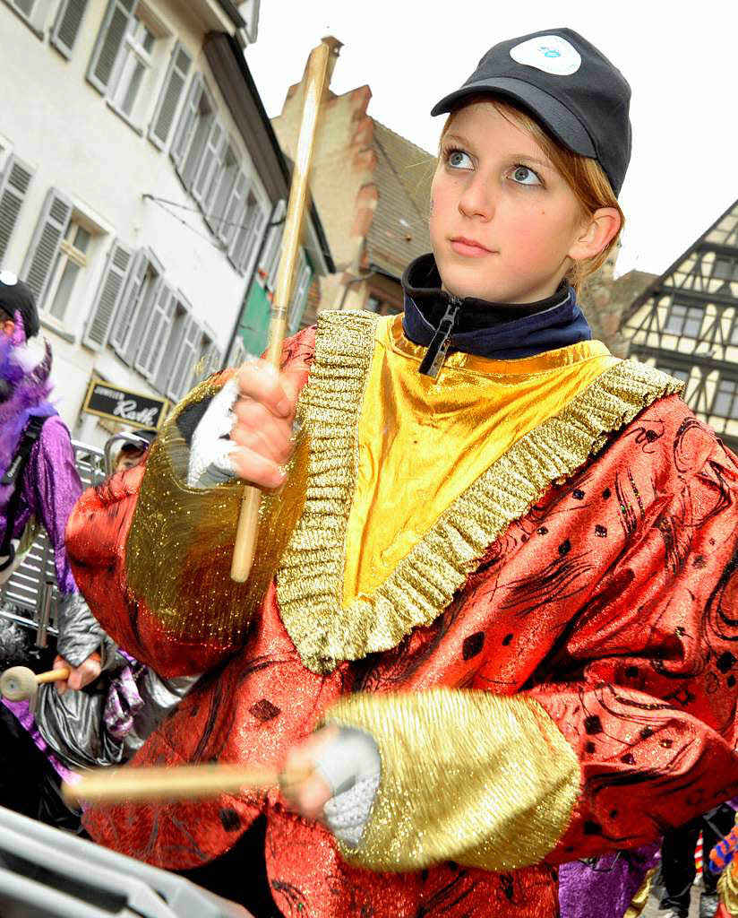 75 Jahre Breisgauer Narrenzunft: Jubilumszug durch die Freiburger Innenstadt.