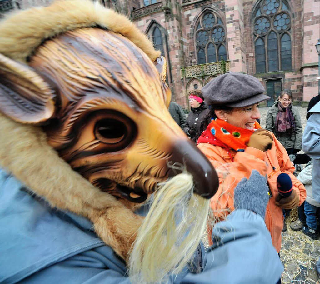 75 Jahre Breisgauer Narrenzunft: Jubilumszug durch die Freiburger Innenstadt.