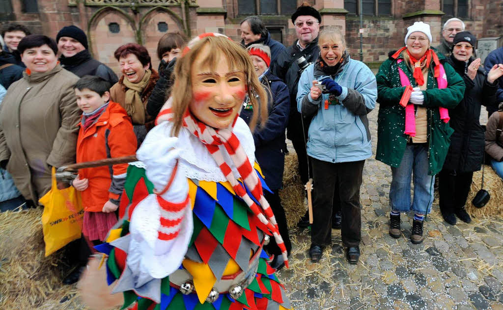 75 Jahre Breisgauer Narrenzunft: Jubilumszug durch die Freiburger Innenstadt.