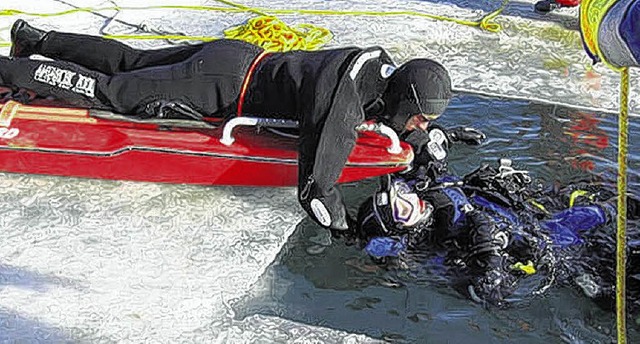 Das Hansa-Board wurde fr die Eisrettung entwickelt.   | Foto: Vollmer