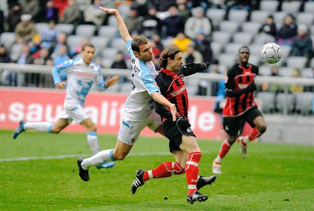 SC Freiburg gewinnt gegen 1860 Mnchen mit 2:0. 