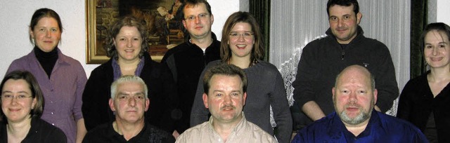 Dem Vorstand des Musikvereins flingen...ger, Robert Thomann und Katrin Laiqi.   | Foto: ebner