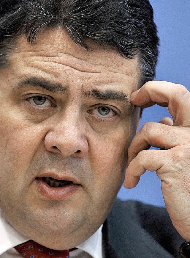 Sauer: Sigmar Gabriel  | Foto: dpa