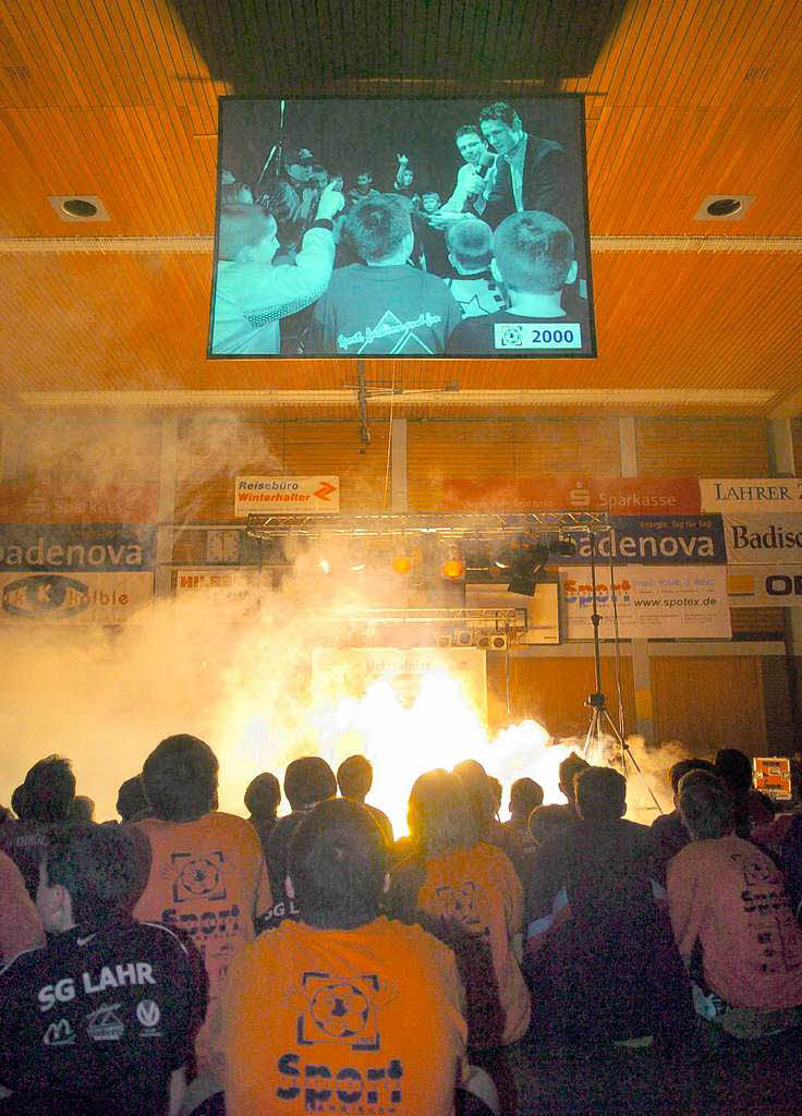 2005: Die große Show vor der Siegerehrung 2005: Die große Show vor der Siegerehrung