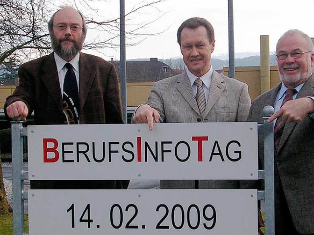 Die Leiter der Berufsbildenden Schulen...rst Studte, Bernhard Seifer, Leo Wei.  | Foto: Stefan Sahli