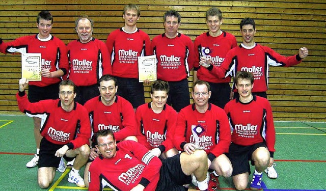 Auf dem Foto die Verbandsliga-Meister ...edikt Huber, Bernd Konprecht (liegend)  | Foto: Verein