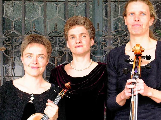 Das Trio Vivente: v. l. Anne Katharina... Jutta Ernst und Kristin von der Goltz  | Foto: BZ